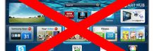 Samsungs Smart TV blokkeres